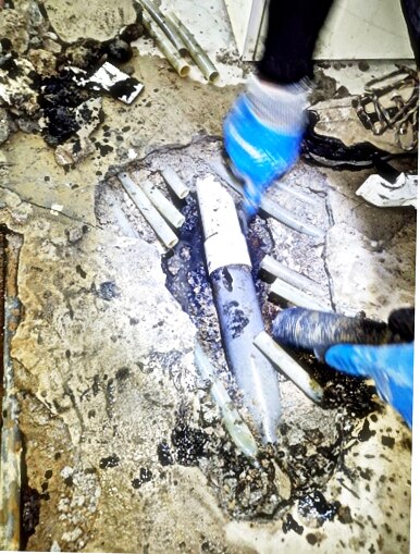 보일러 배관 누수 시공 현장 2